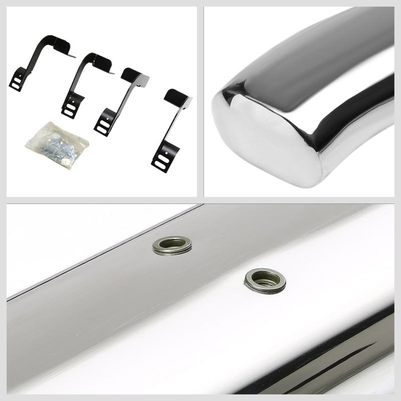 Oval Tubular Metal Running Board Nerf Bar For 09+ Dodge Ram 1500 Standard Cab