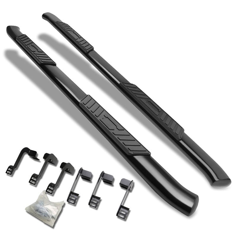Oval Tubular Black Running Board Nerf Bar For 09-18 Ram/19+ Classic Crew Cab