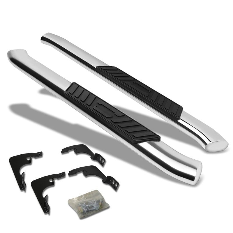 Oval Tubular Metal Running Board Nerf Bar For 99-19 Silverado Standard Cab