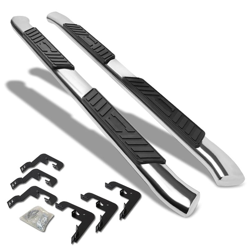 Oval Tubular Metal Running Board Nerf Bar For 07-18 Silverado 1500 Extended Cab