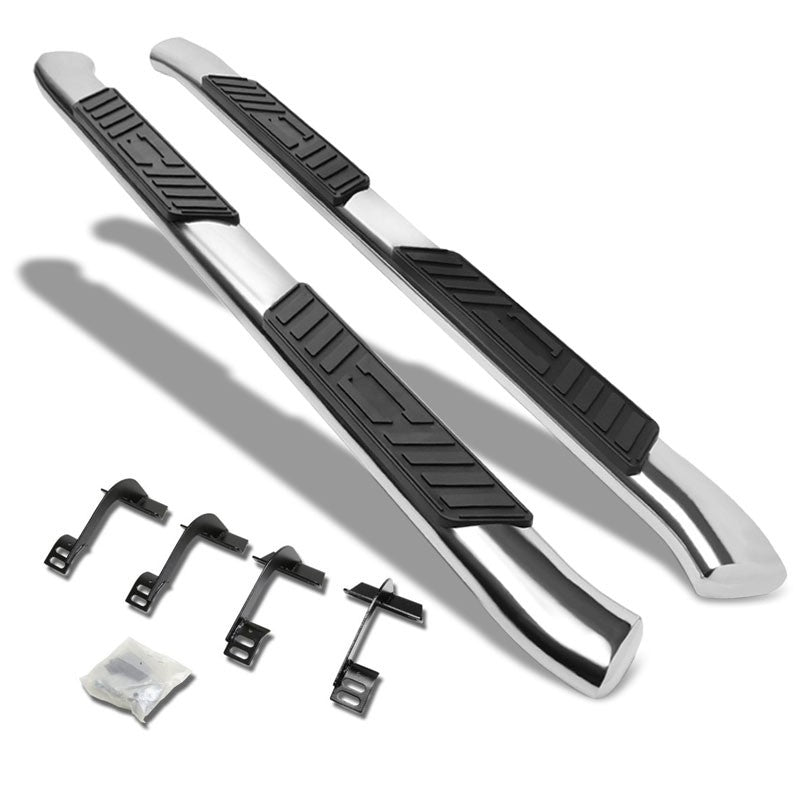 Oval Tubular Metal Running Board Nerf Bar For 15+ Ford F-150 Extended Cab