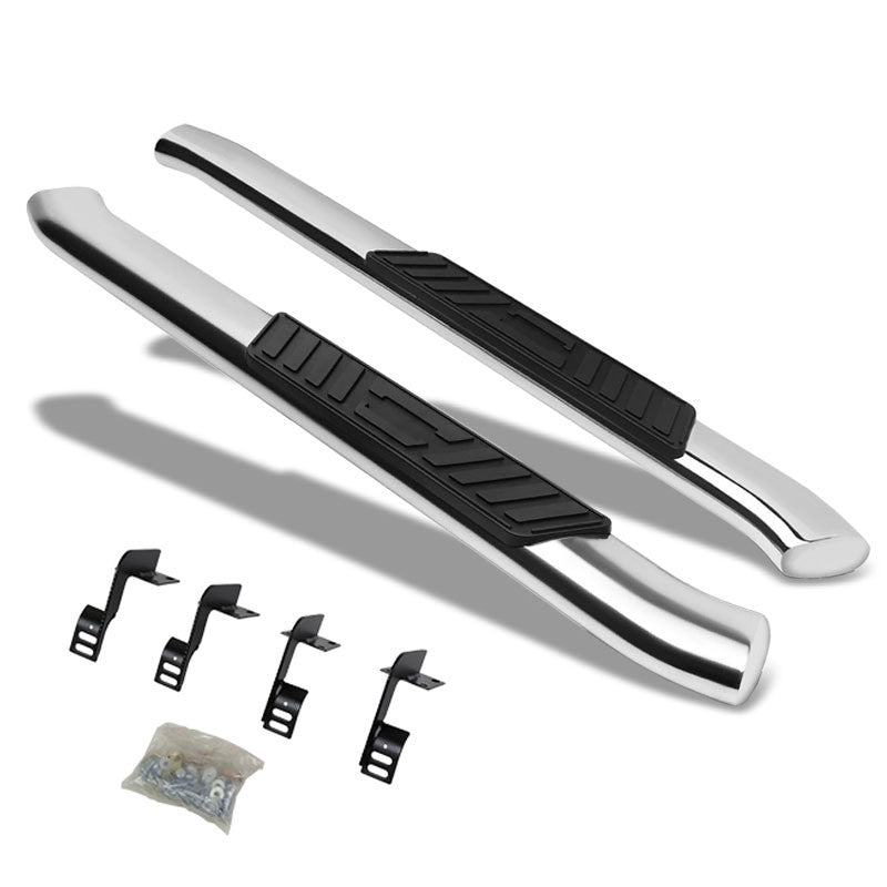 Oval Tubular Metal Running Board Nerf Bar For 99-16 Ford Super Duty Standard Cab