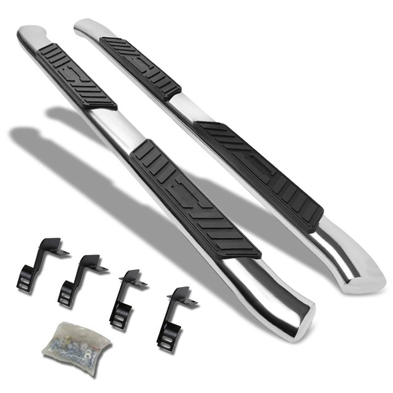 Oval Tubular Metal Running Board Nerf Bar For 99-16 Ford Super Duty Extended Cab