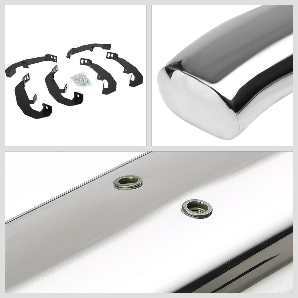 Oval Tubular Metal Running Board Nerf Bar For 19+ Silverado T1XX Extended Cab