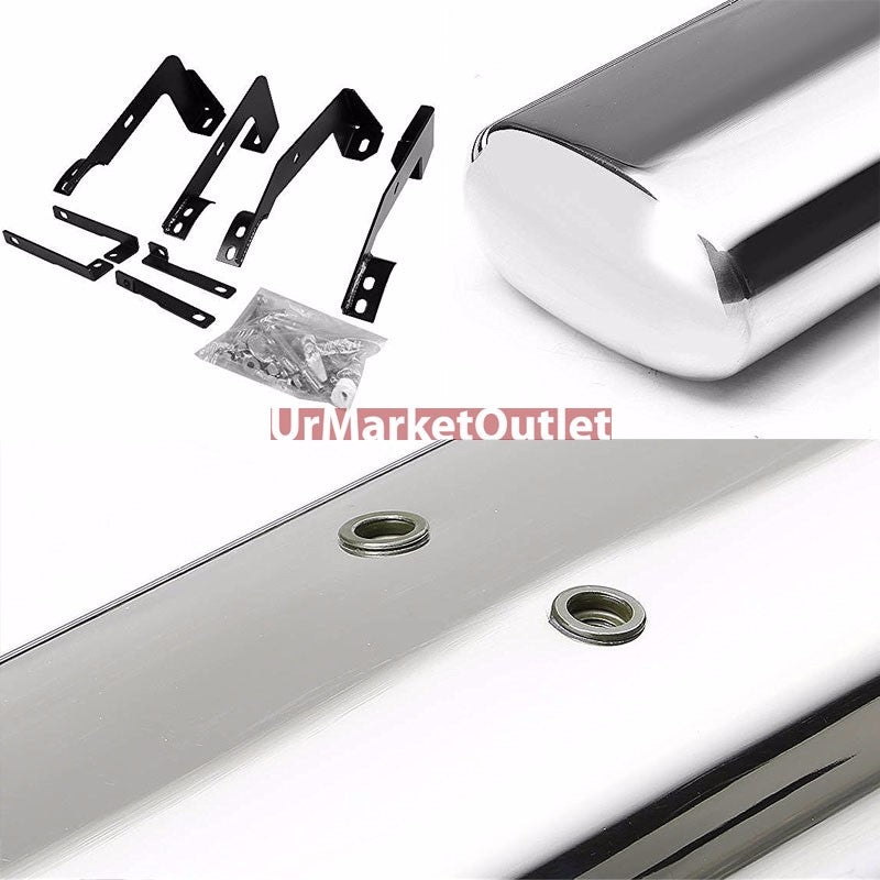 Straight Oval Metal Running Board Nerf Bar For 02-08 Ram 1500 Extended Cab