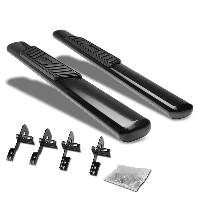 Straight Oval Black Running Board Nerf Bar For 15+ F-150 P552 P702 Standard Cab