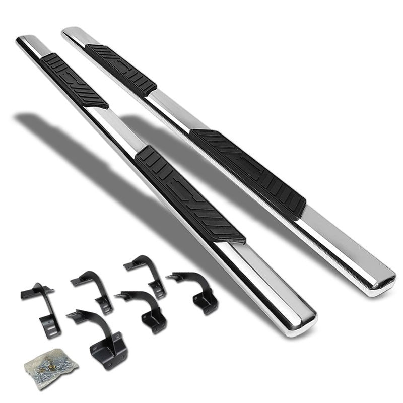 Straight Oval Metal Running Board Nerf Bar For 15+ F-150 P552 P702 Crew Cab