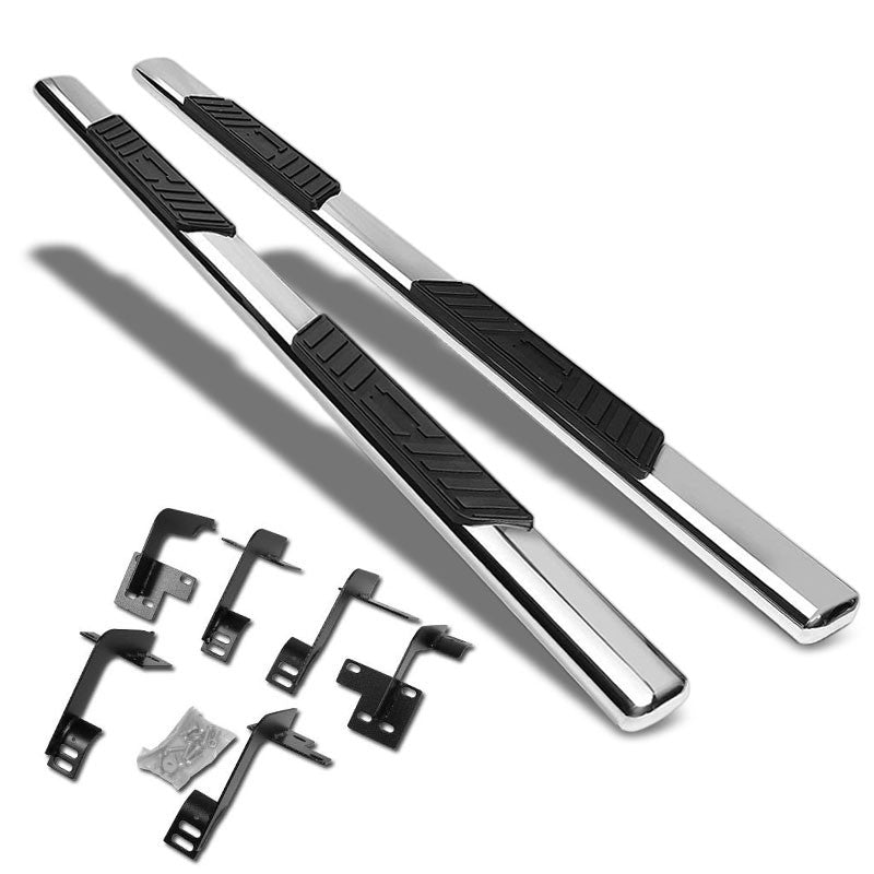 Straight Oval Metal Running Board Nerf Bar For 19+ Ram 1500 DT Gen Crew Cab