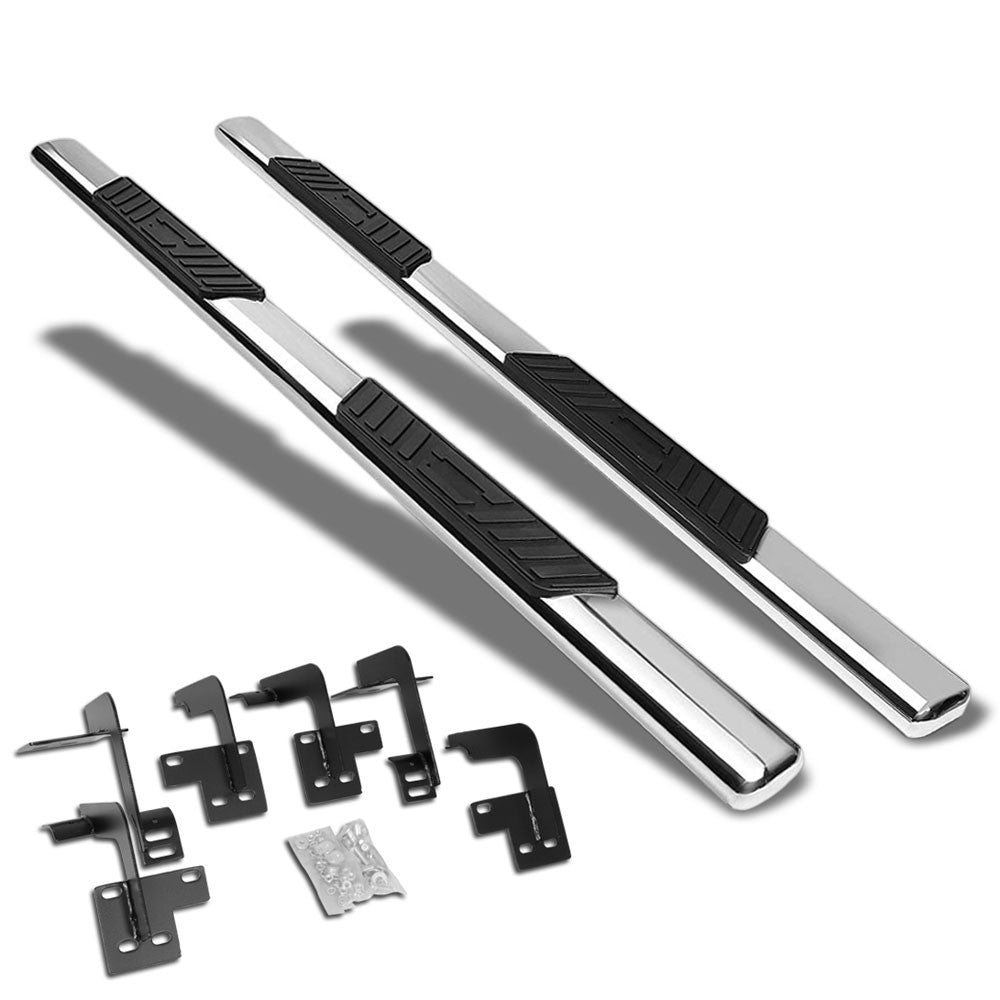Straight Oval Metal Running Board Nerf Bar For 19+ Ram 1500 DT Gen Extended Cab