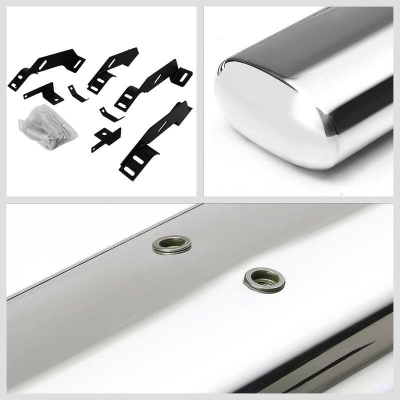 Oval Tubular Metal Running Board Nerf Bar For 88-00 C/K-Series Extended Cab