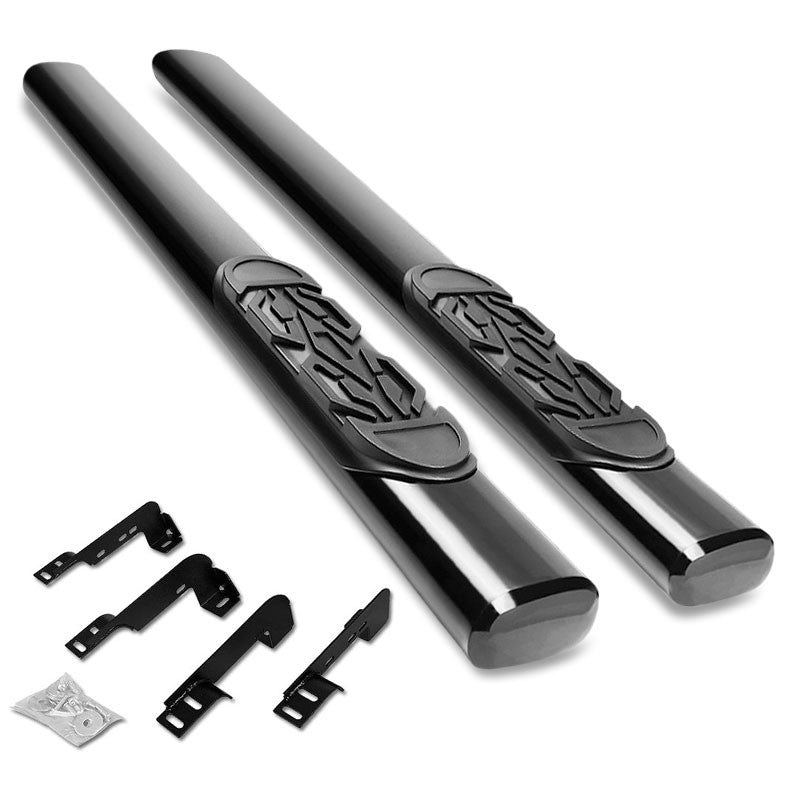 Straight Tubular Black Running Board Nerf Bar For 99-19 Silverado Standard Cab