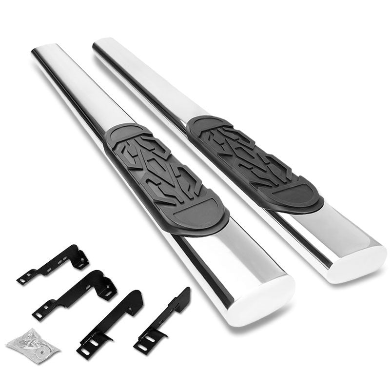 Straight Tubular Metal Running Board Nerf Bar For 99-19 Silverado Standard Cab