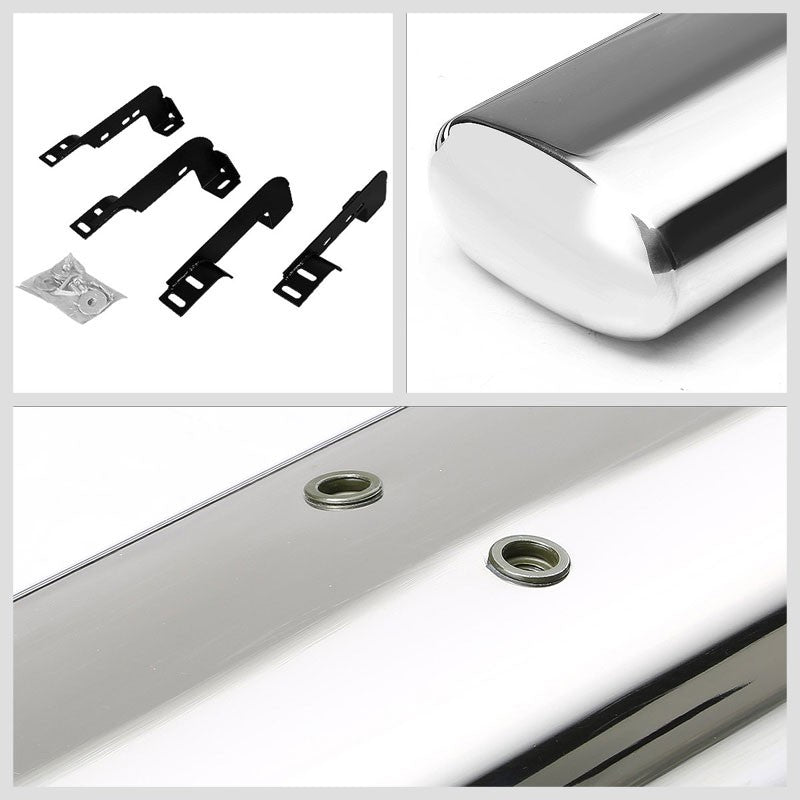 Straight Tubular Metal Running Board Nerf Bar For 99-19 Silverado Standard Cab