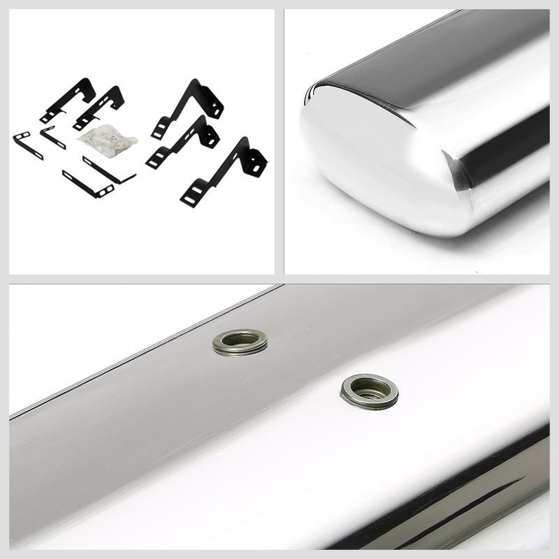 Straight Oval Metal Running Board Nerf Bar For 07-18 Sierra 1500 Extended Cab