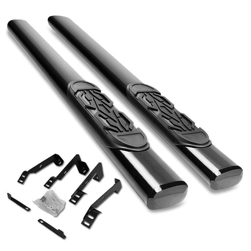 Straight Tubular Black Running Board Nerf Bar For 02-08 Ram 1500 Standard Cab
