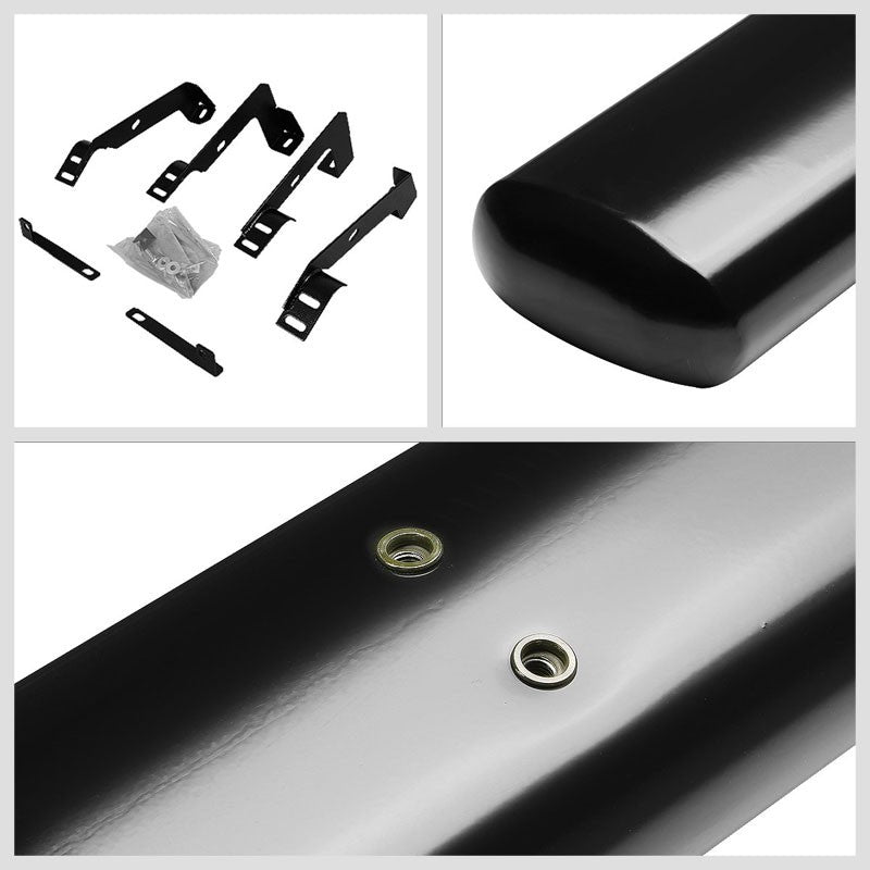 Straight Tubular Black Running Board Nerf Bar For 02-08 Ram 1500 Standard Cab