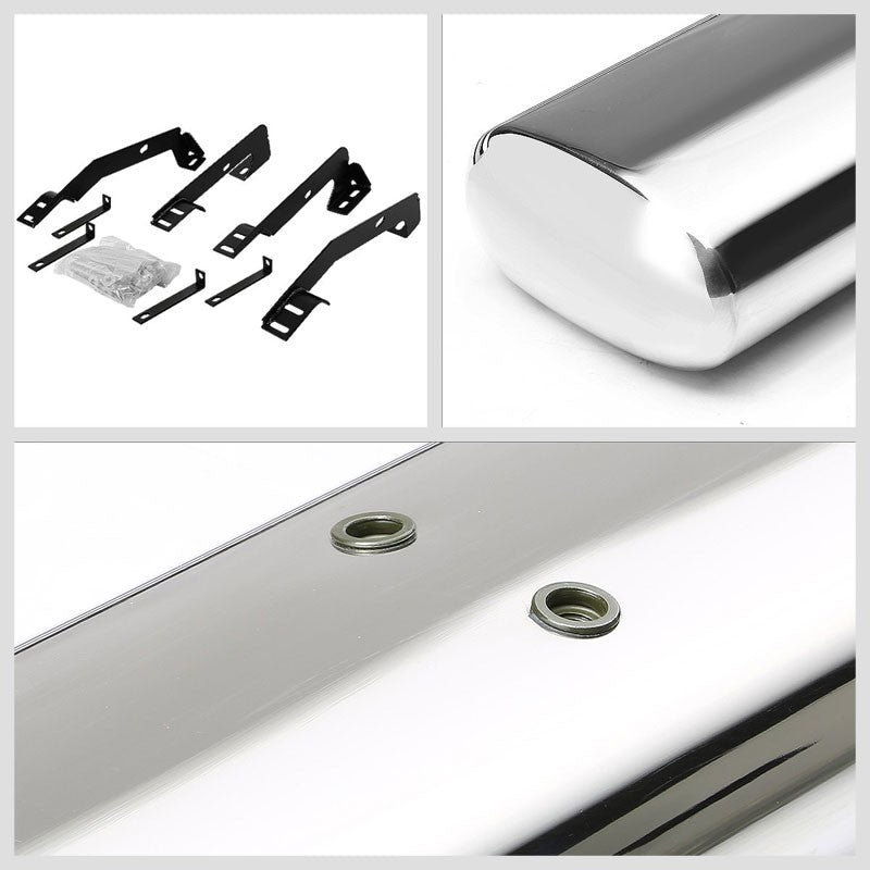Oval Tubular Metal Running Board Nerf Bar For 98-02 Dodge Ram Extended Cab