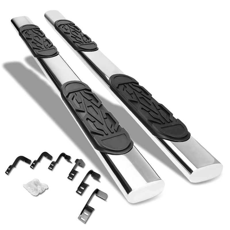 Straight Oval Tubular Metal Running Board Nerf Bar For 09-18 Ram 1500 Crew Cab