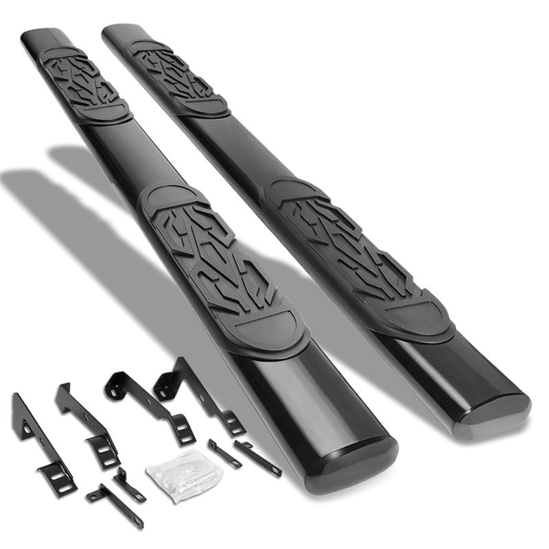Straight Tubular Black Running Board Nerf Bar For 02-08 Ram 1500 Extended Cab