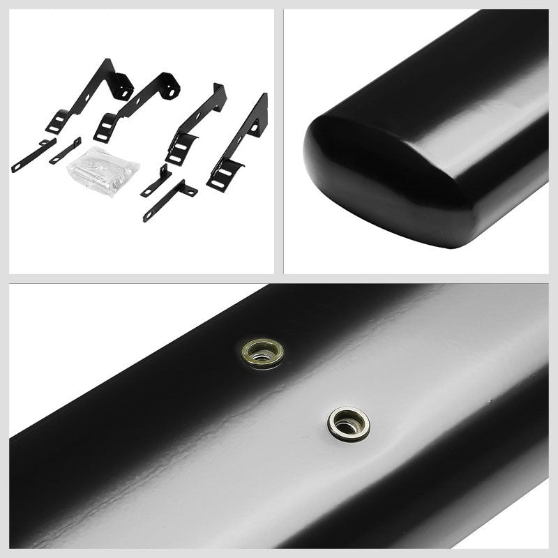 Straight Tubular Black Running Board Nerf Bar For 02-08 Ram 1500 Extended Cab