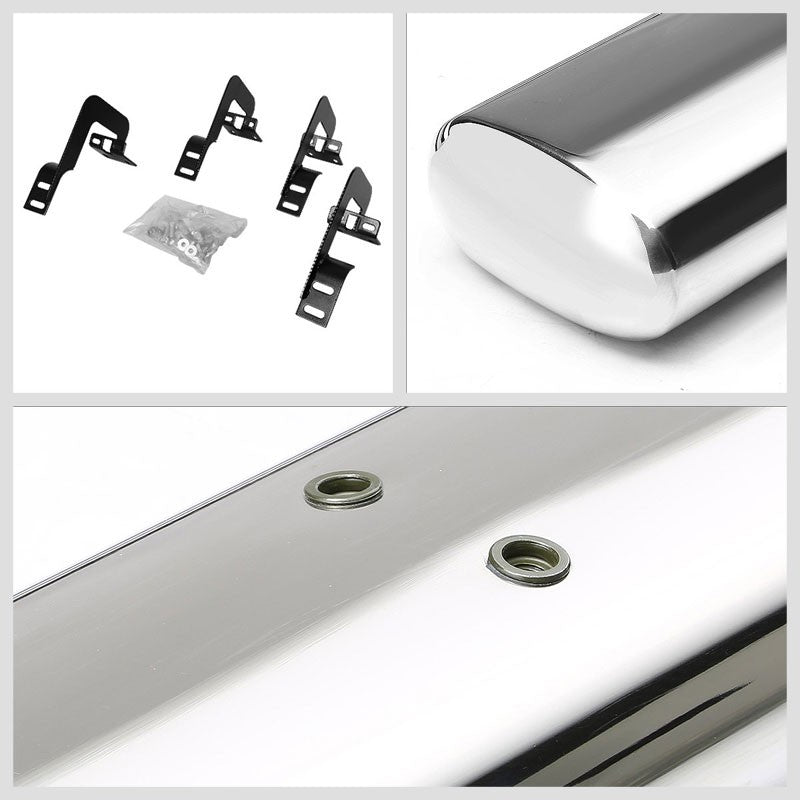 Straight Oval Tubular Metal Running Board Nerf Bar For 09-14 F-150 Extended Cab