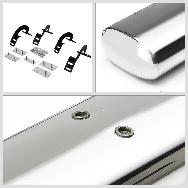 Straight Oval Tubular Metal Running Board Nerf Bar For 97-03 F-150 Extended Cab