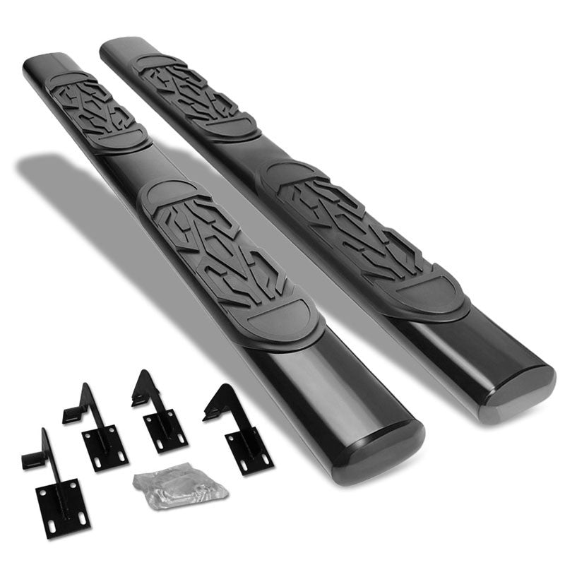 Straight Tubular Black Running Board Nerf Bar For 99-16 Ford S.Duty Extended Cab