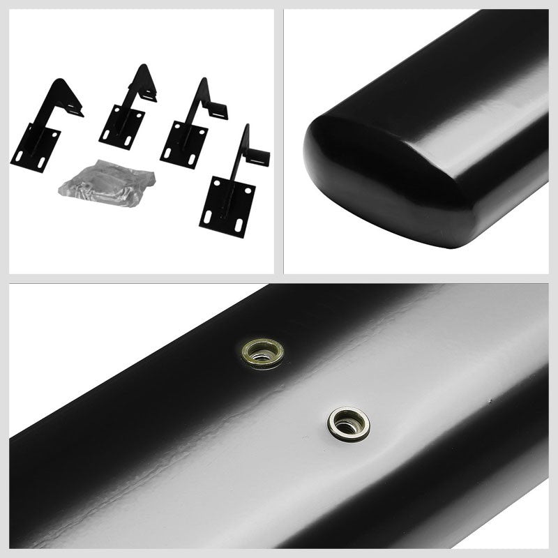 Straight Tubular Black Running Board Nerf Bar For 99-16 Ford S.Duty Extended Cab