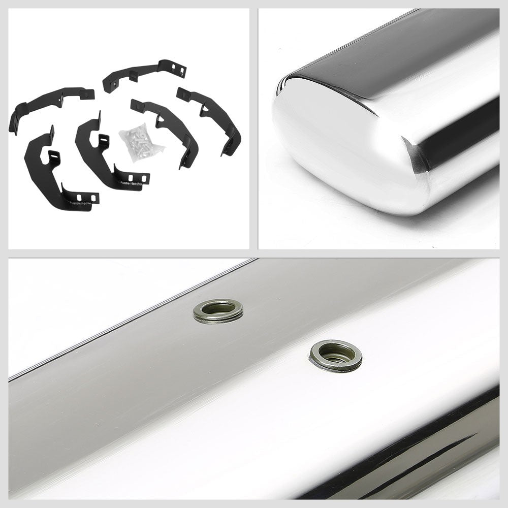 Straight Oval Tubular Metal Running Board Nerf Bar For 19+ Sierra Extended Cab