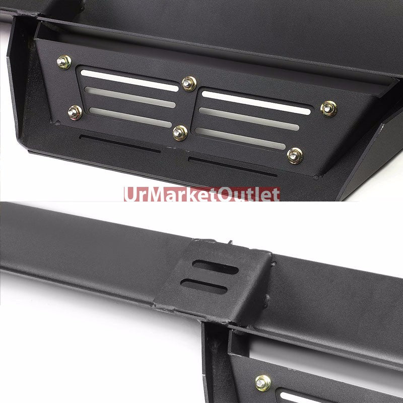 Step-Down Black Running Board Nerf Bar For 07-18 Jeep Wrangler 2-Door (JK)