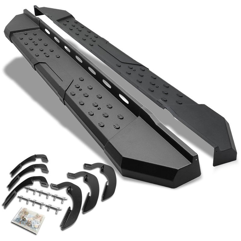 Industrial Black Running Board Nerf Bar For 07-18 Silverado 1500 Extended Cab