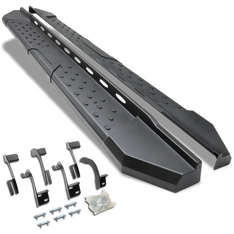 Industrial Black Running Board Nerf Bar For 09-18 Ram/19+ Classic Crew Cab