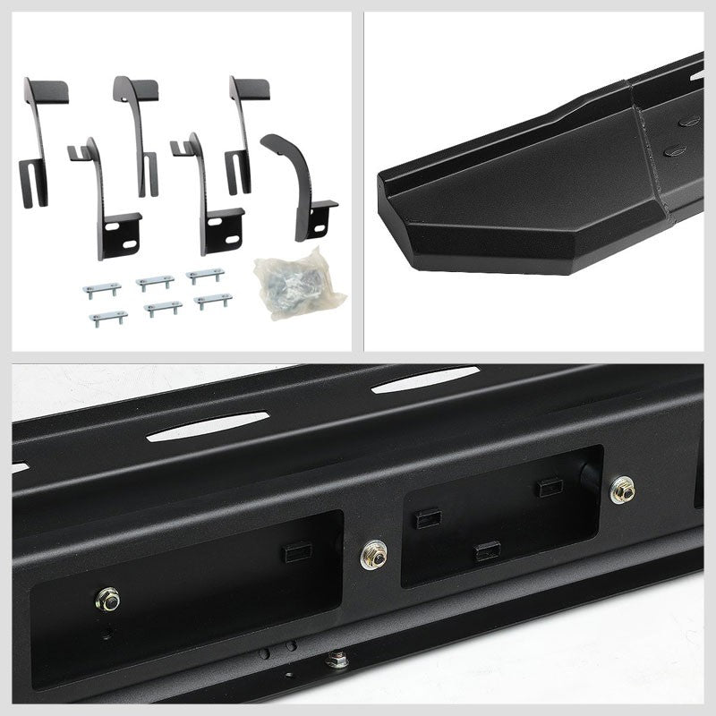 Industrial Black Running Board Nerf Bar For 09-18 Ram/19+ Classic Crew Cab