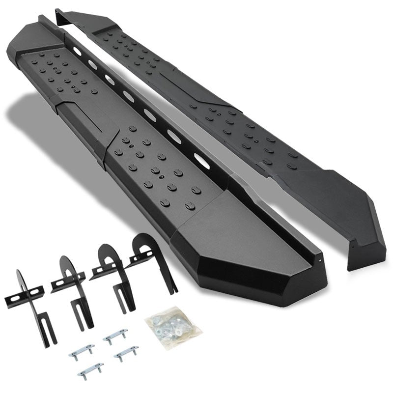 Industrial Black Running Board Nerf Bar For 09-14 Ford F-150 Extended Cab