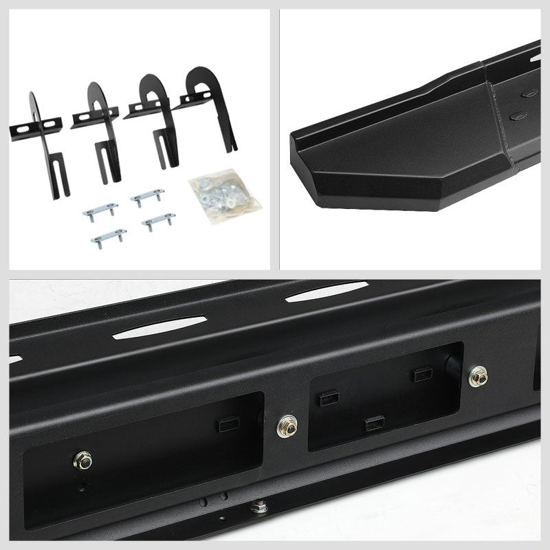 Industrial Black Running Board Nerf Bar For 09-14 Ford F-150 Extended Cab