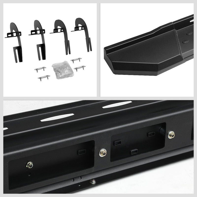 Industrial Black Running Board Nerf Bar For 09-14 Ford F-150 P415 Gen Crew Cab