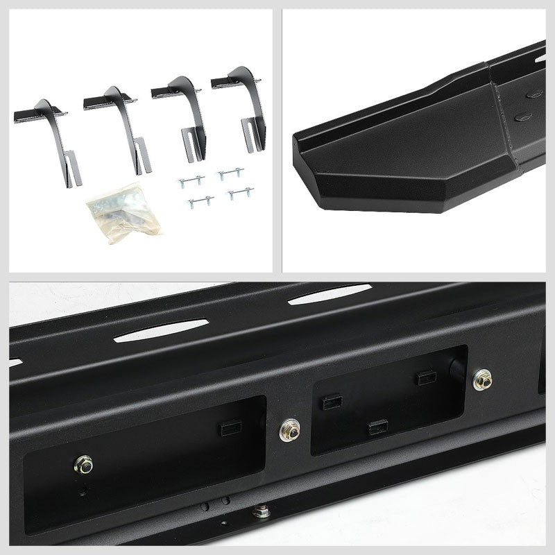 Industrial Black Running Board Nerf Bar For 15+ Ford F-150 Extended Cab