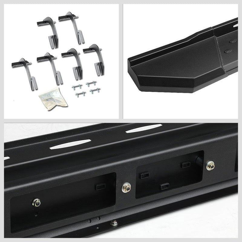 Industrial Black Running Board Nerf Bar For 15+ F-150 P552 P702 Crew Cab