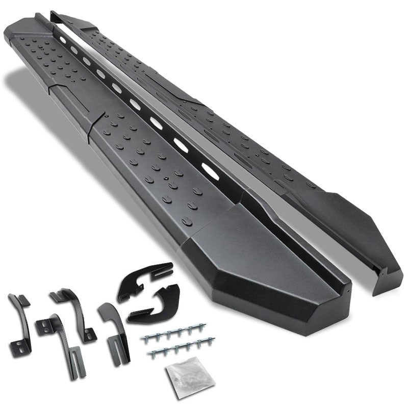 Industrial Black Running Board Nerf Bar For 05-22 Toyota Tacoma Crew Cab