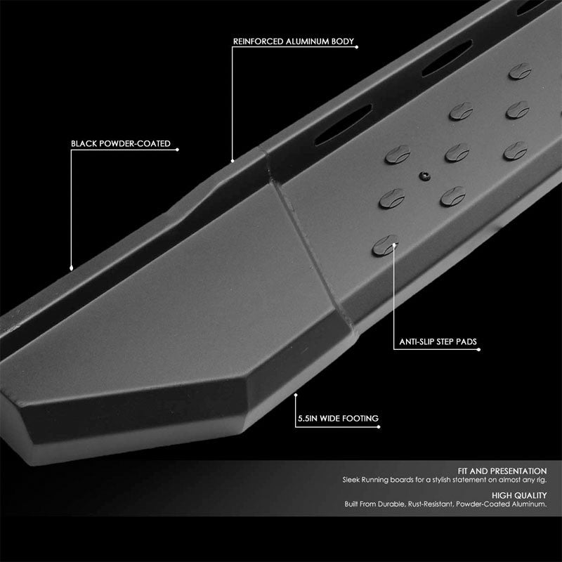 Industrial Black Running Board Nerf Bar For 19+ Ram 1500 DT Gen Crew Cab