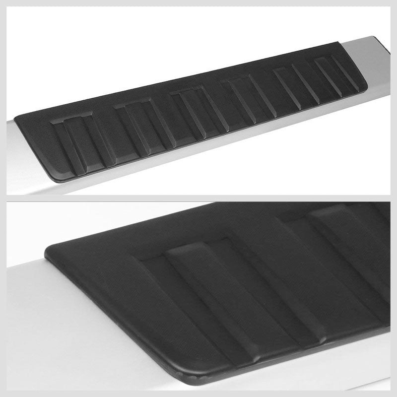 Flat Board Cross Metal Running Board Nerf Bar For 07-18 Silverado 1500 Crew Cab
