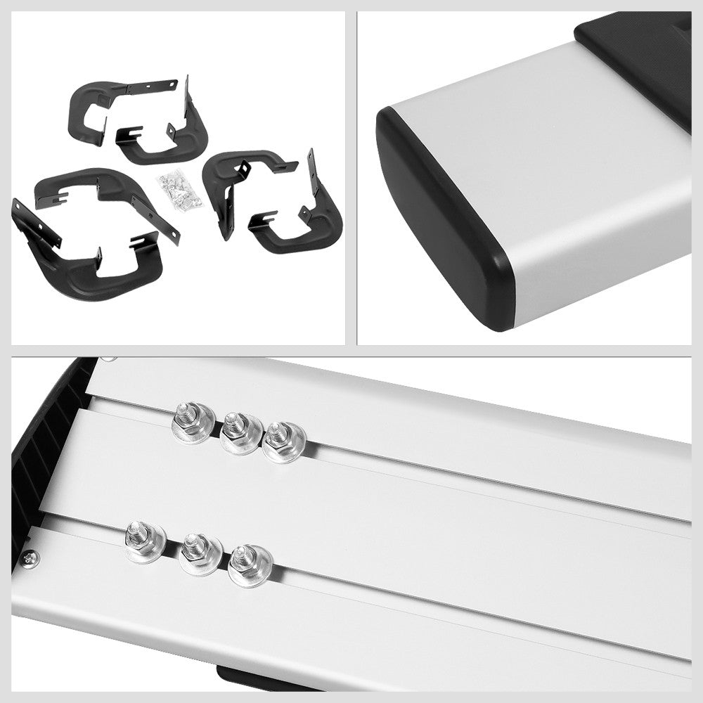 Extruded Flat Metal Running Board Nerf Bar For 07-18 Silverado 1500 Extended Cab