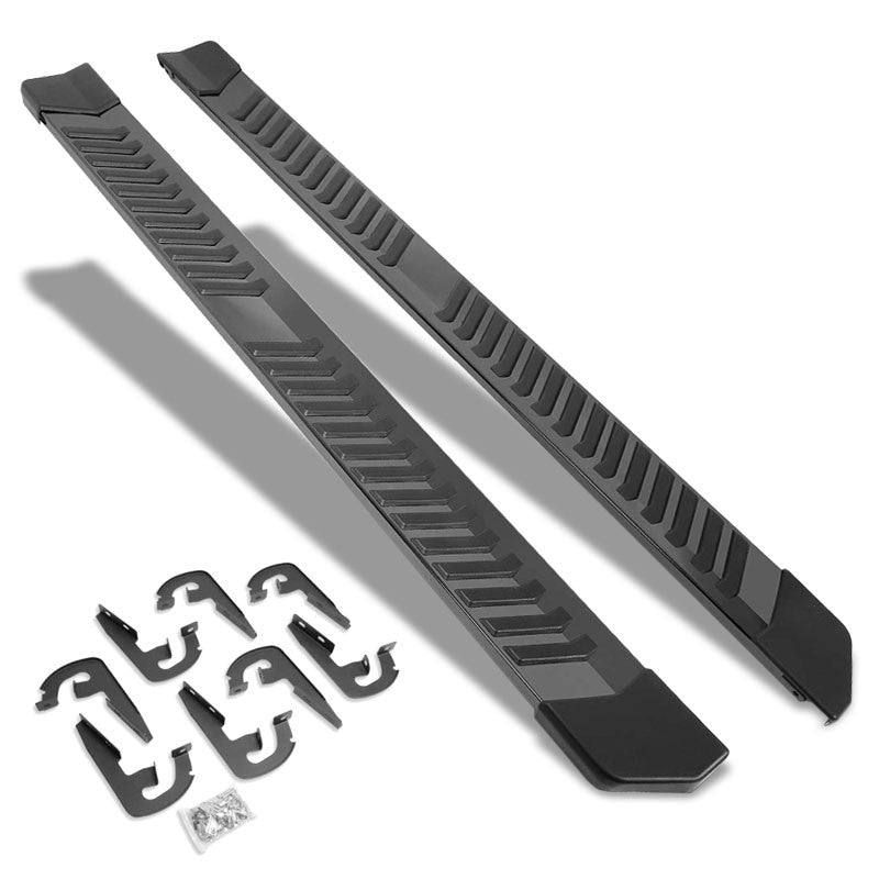 Extruded Flat Black Running Board Nerf Bar For 04-14 Ford F-150 Crew Cab