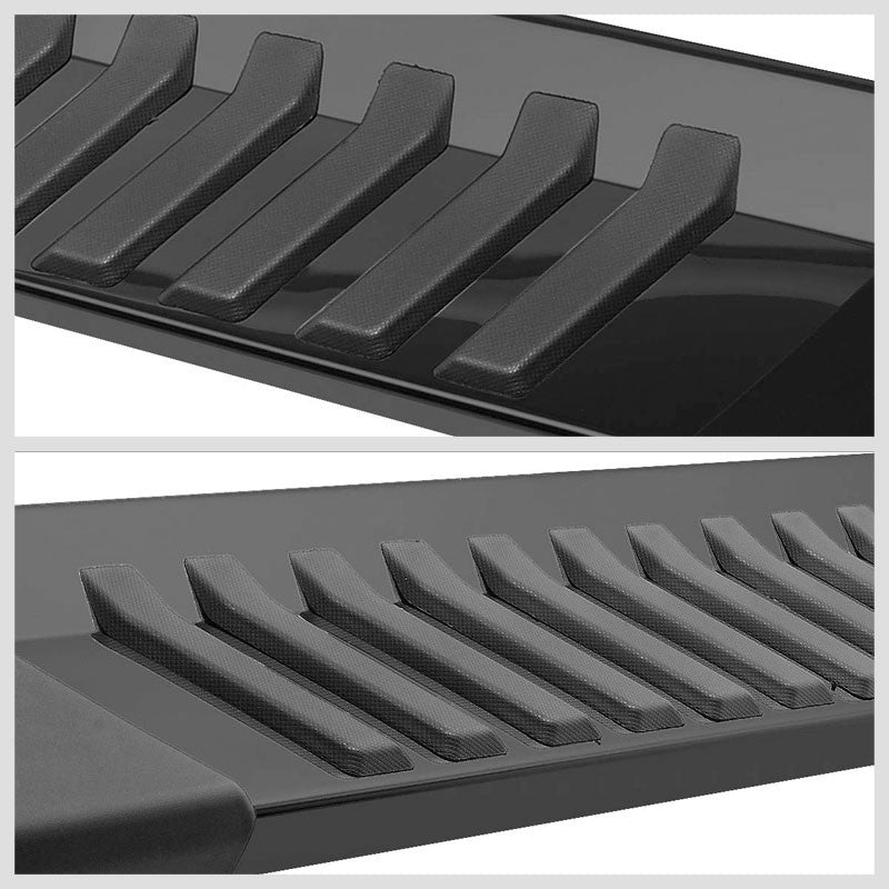 Flat Stripe Pad Black Running Board Nerf Bar For 99-16 Ford S.Duty Extended Cab