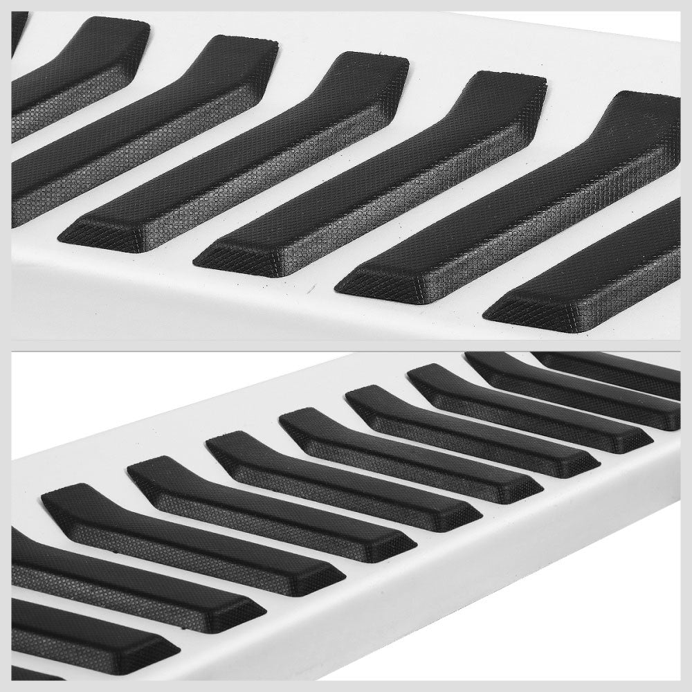 Extruded Flat Black/Silver Running Board Nerf Bar For 99-16 Ford S.Duty Crew Cab
