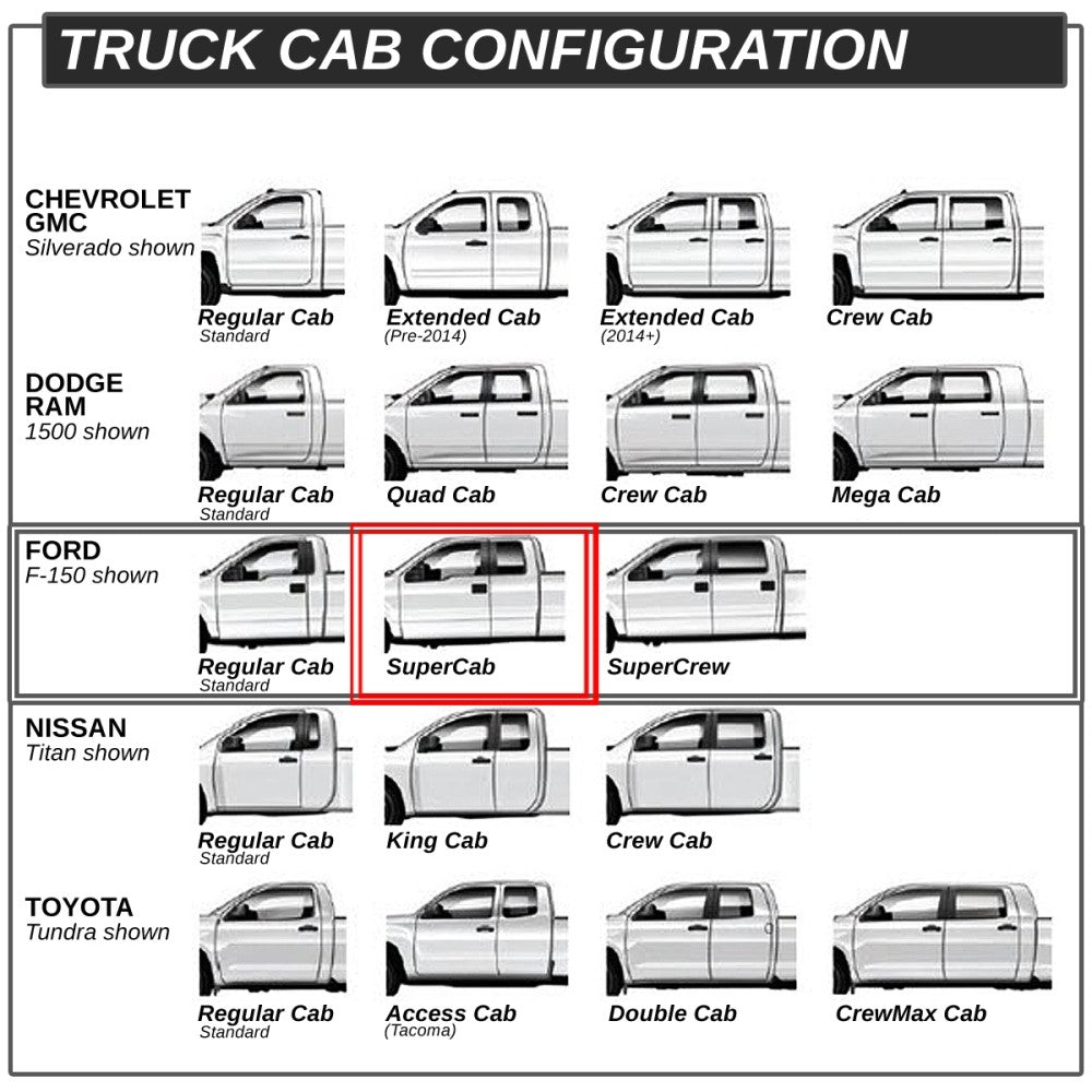 Extruded Flat Black/Silver Running Board Nerf Bar For 99-16 Ford S.Duty Crew Cab