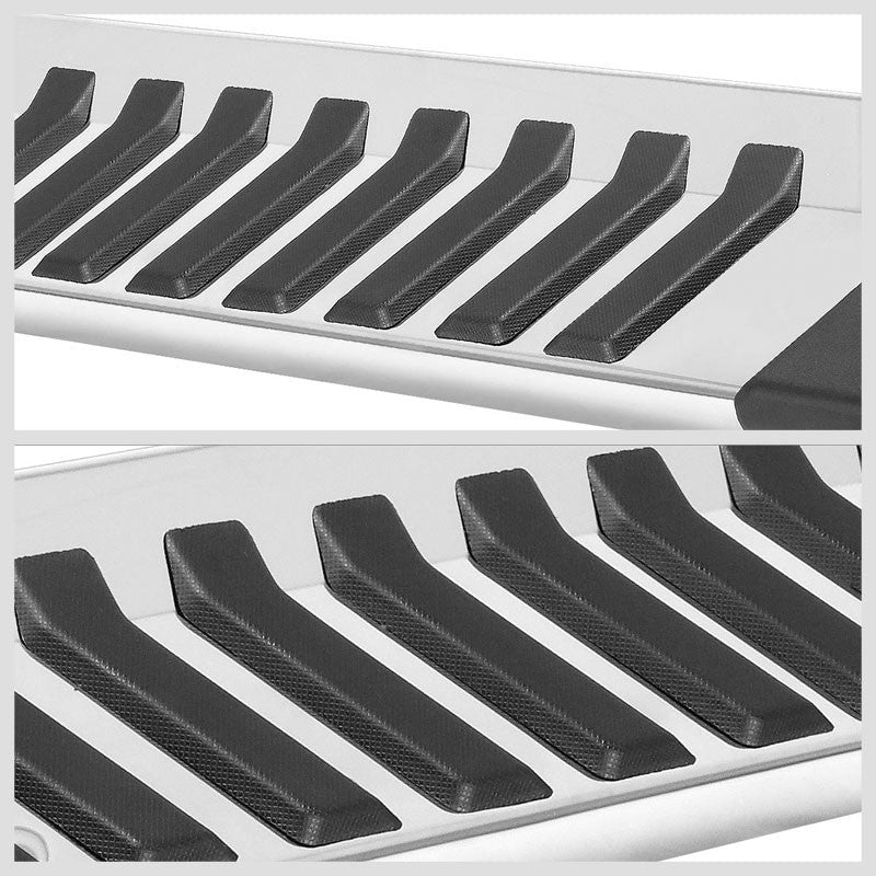 Flat Board Stripe Pad Metal Running Board Nerf Bar For 99-16 Ford SD Crew Cab
