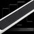 Flat Black/Silver Running Board Nerf Bar For 19+ Silverado/Sierra 1500 Crew Cab