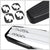 Flat Black/Silver Running Board Nerf Bar For 19+ Silverado/Sierra 1500 Crew Cab