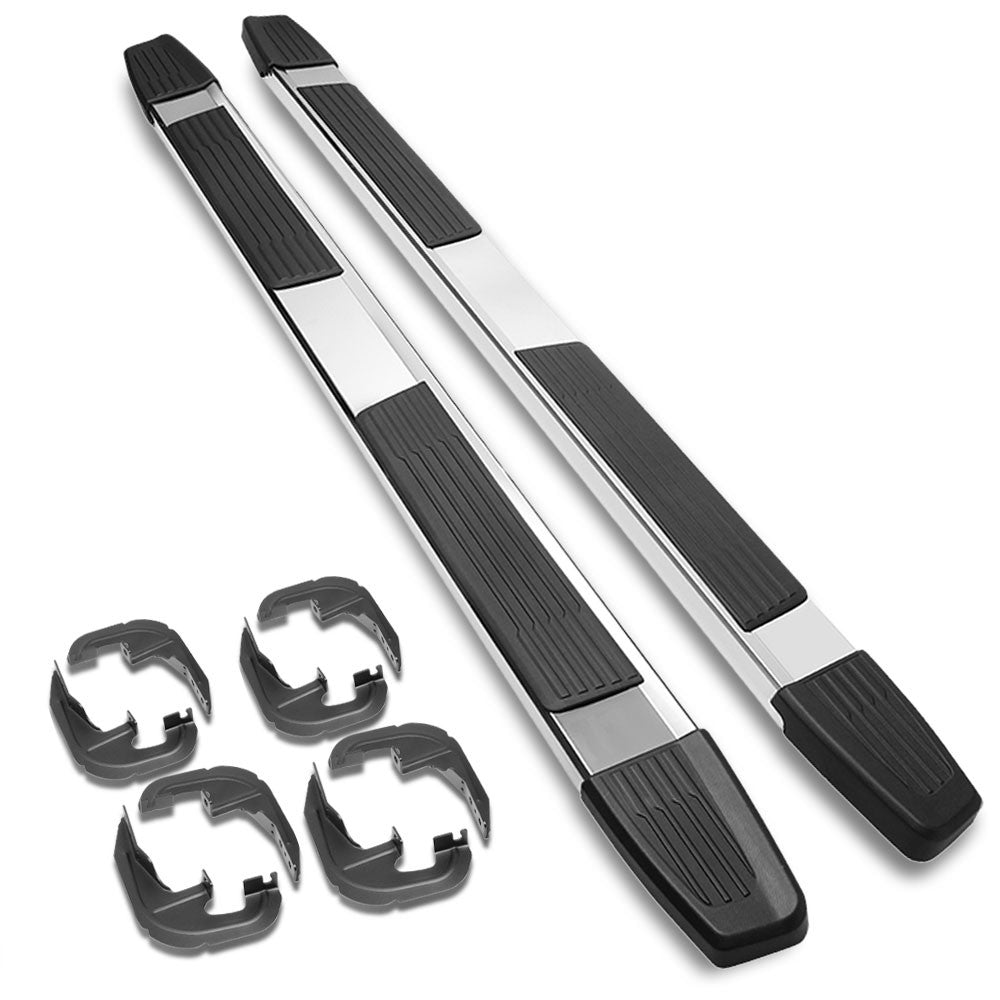 Flat/5.25 Cap Metal Running Board Nerf Bar For 19+ Silverado/Sierra Crew Cab